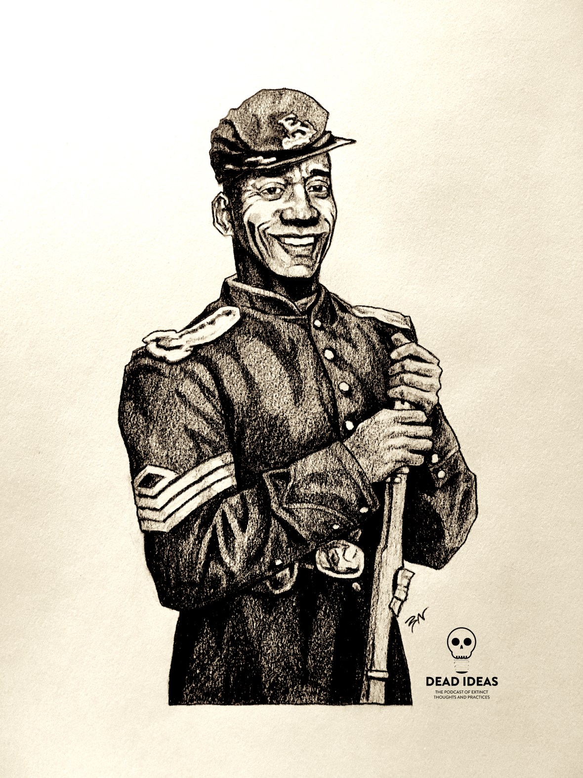 Verb Washington as Civil War Soldier 5th Regiment USCT